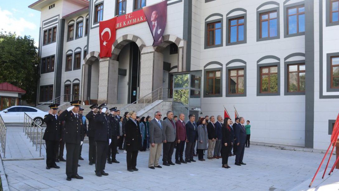 29 Ekim Cumhuriyet Bayramı Çelenk Töreni