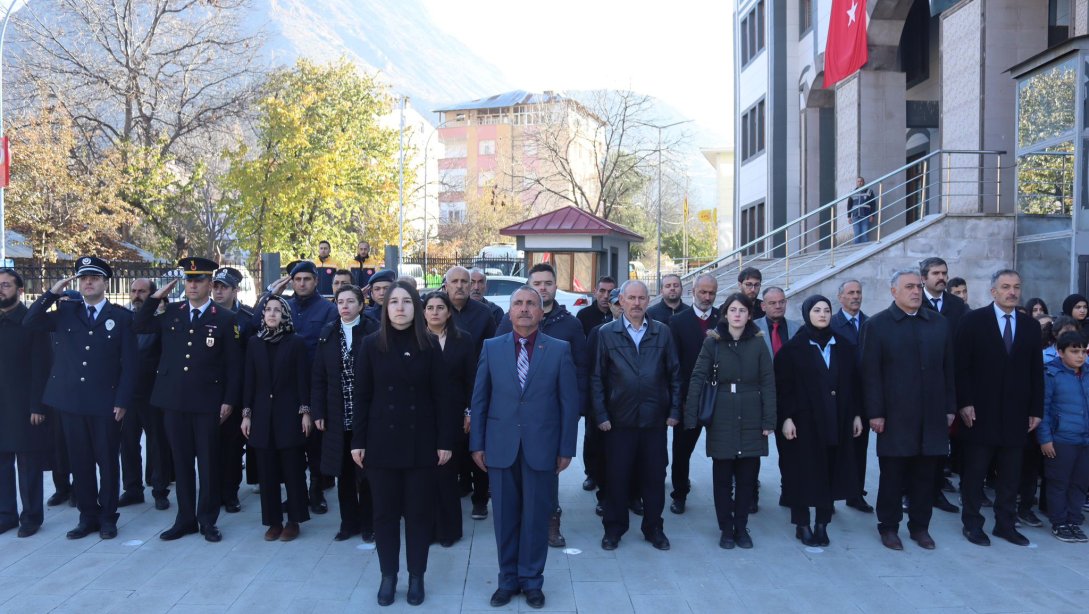 10 Kasım Atatürk'ü Anma ve Çelenk Sunma Programı